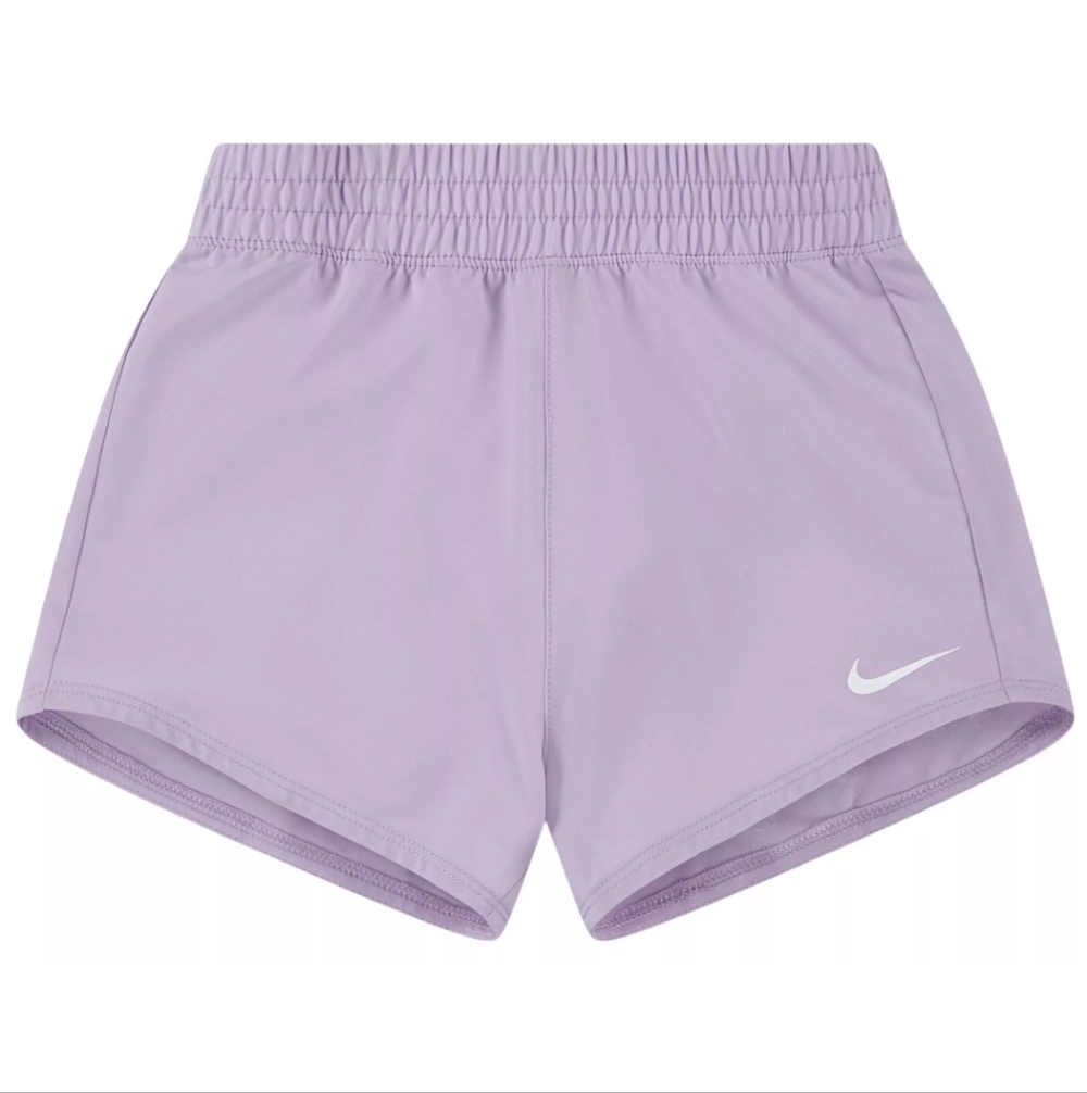NWT Nike Little Girls Dri Fit One Woven Shorts Purple Size 6 - Picture 1 of 7